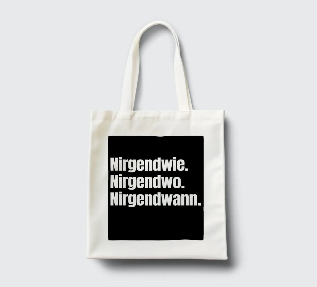 Nirgendwie. Nirgendwo. Nirgendwann. Jutebeutel von Flosters