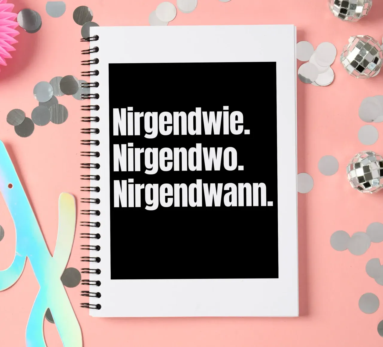 Nirgendwie. Nirgendwo. Nirgendwann. diario ad anelli da Flosters