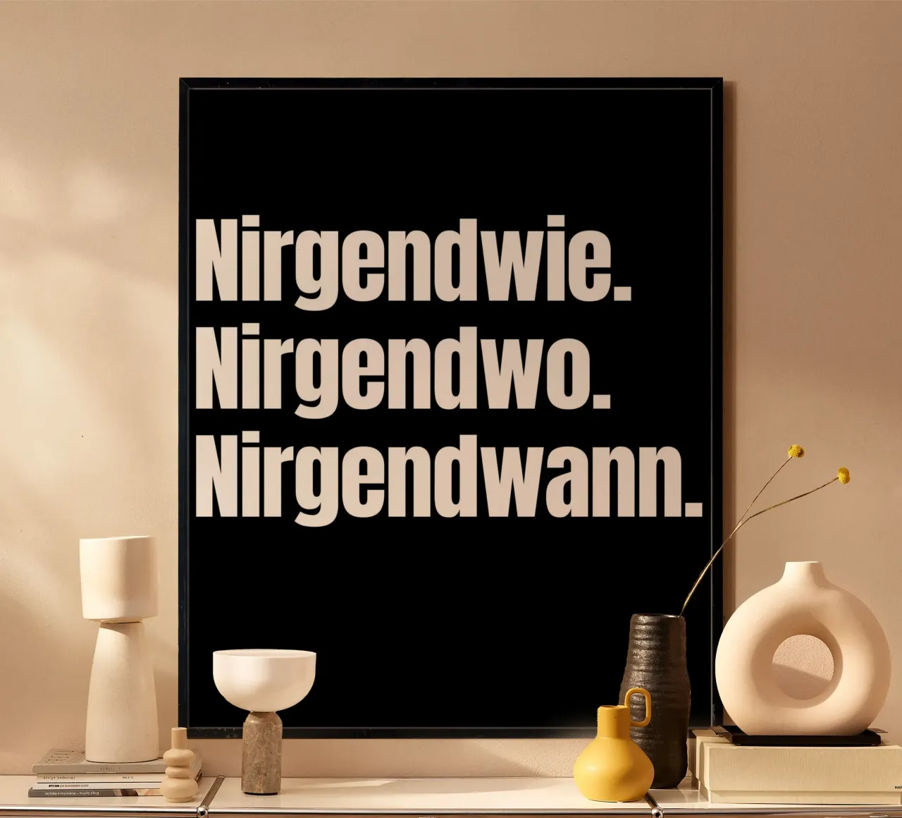 Nirgendwie. Nirgendwo. Nirgendwann. carta hahnemühle da Flosters