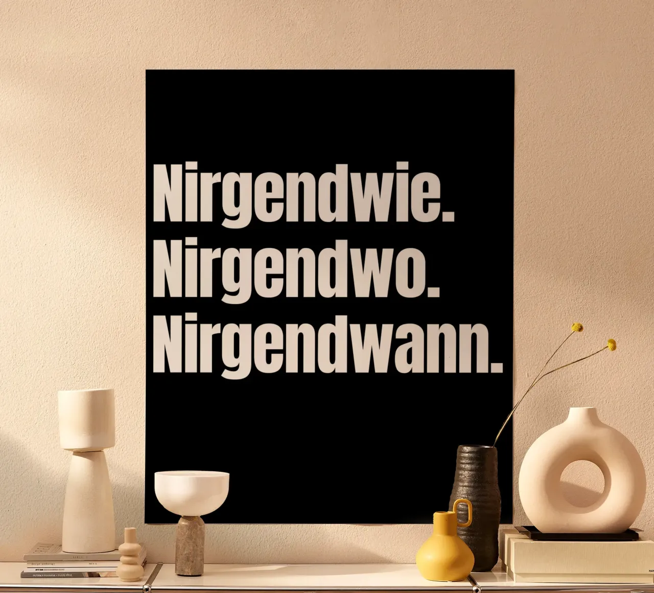 Nirgendwie. Nirgendwo. Nirgendwann. carta hahnemühle da Flosters