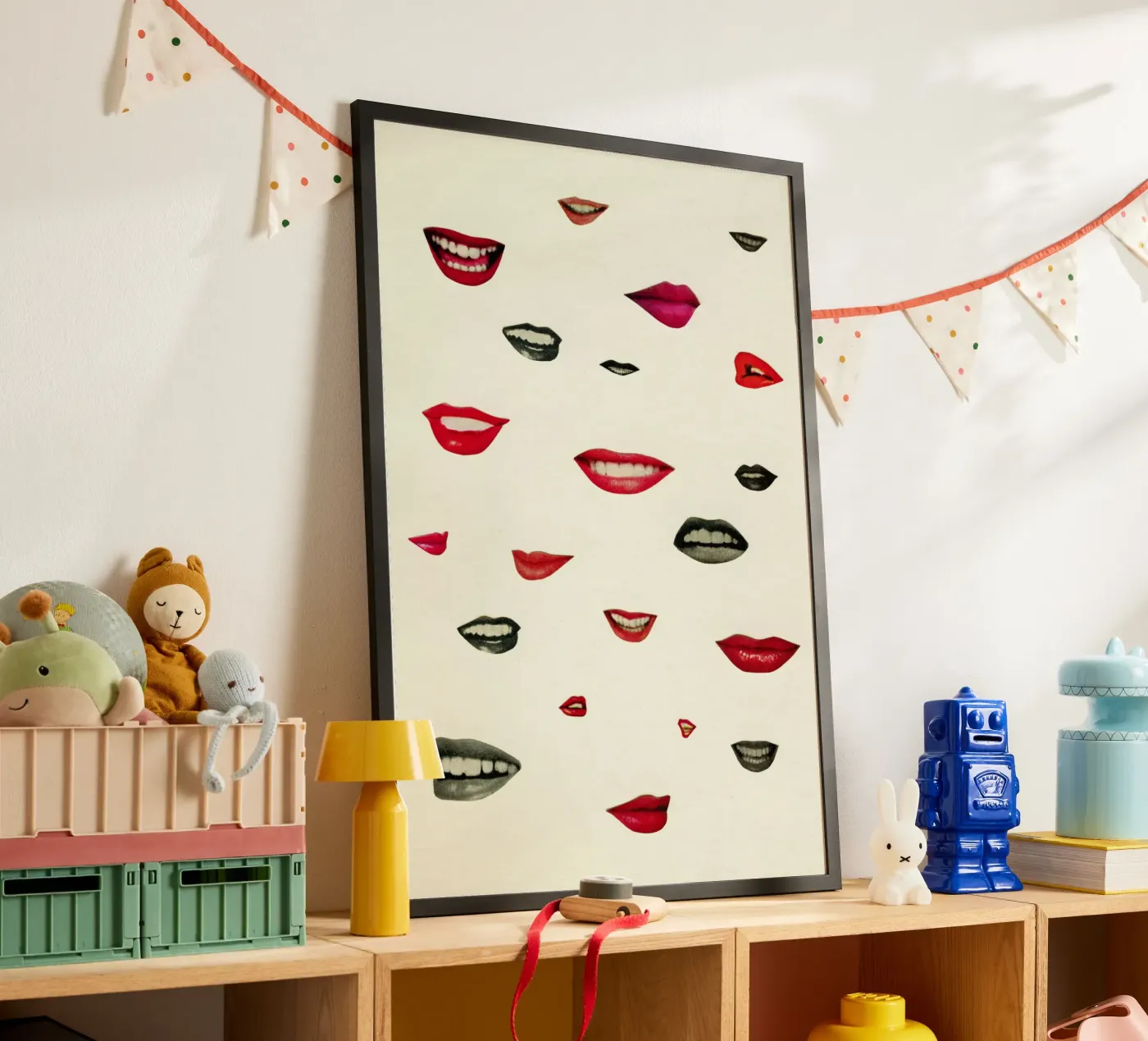 Stealing Kisses poster by Cassia Beck Collage