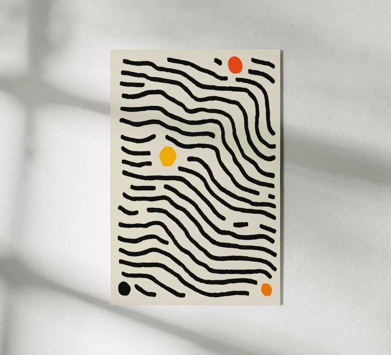 Orbiting Lines acrylic glass by treechild