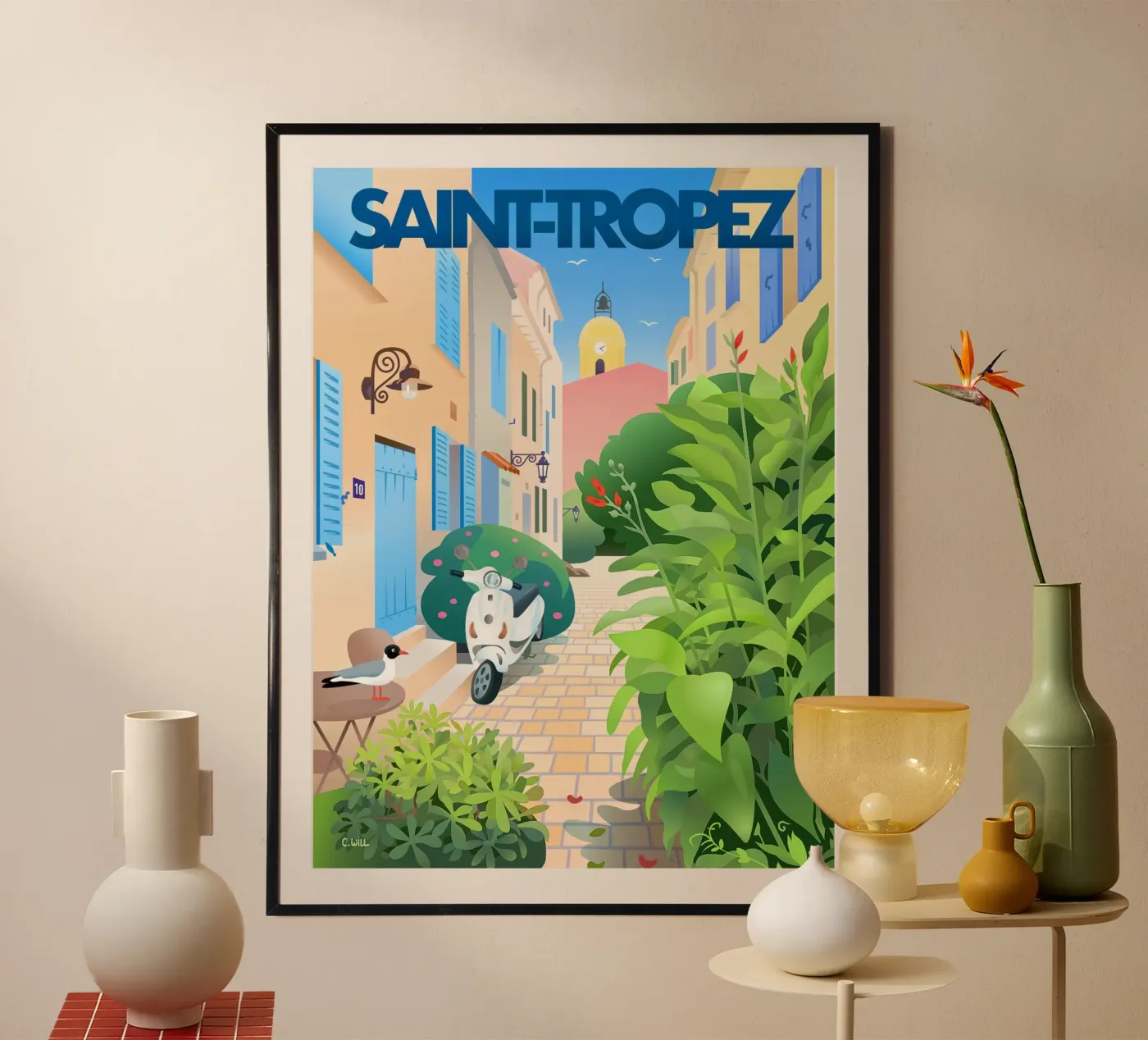 Saint-Tropez poster da C.WILL