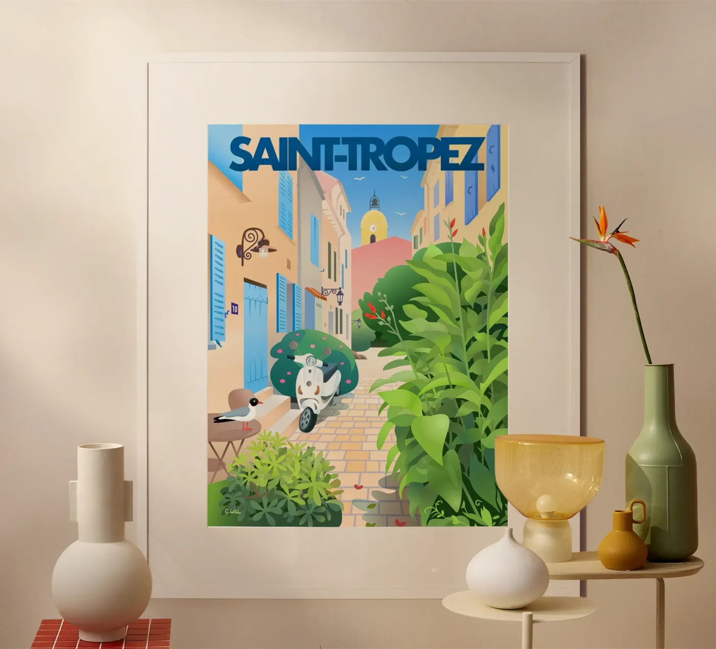 Saint-Tropez poster da C.WILL