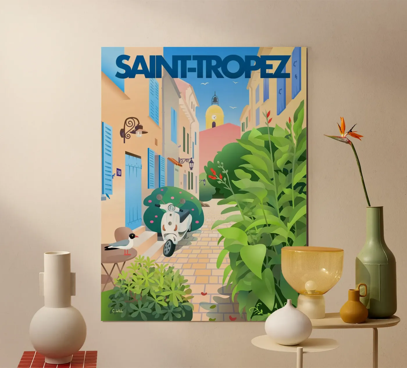 Saint-Tropez poster da C.WILL