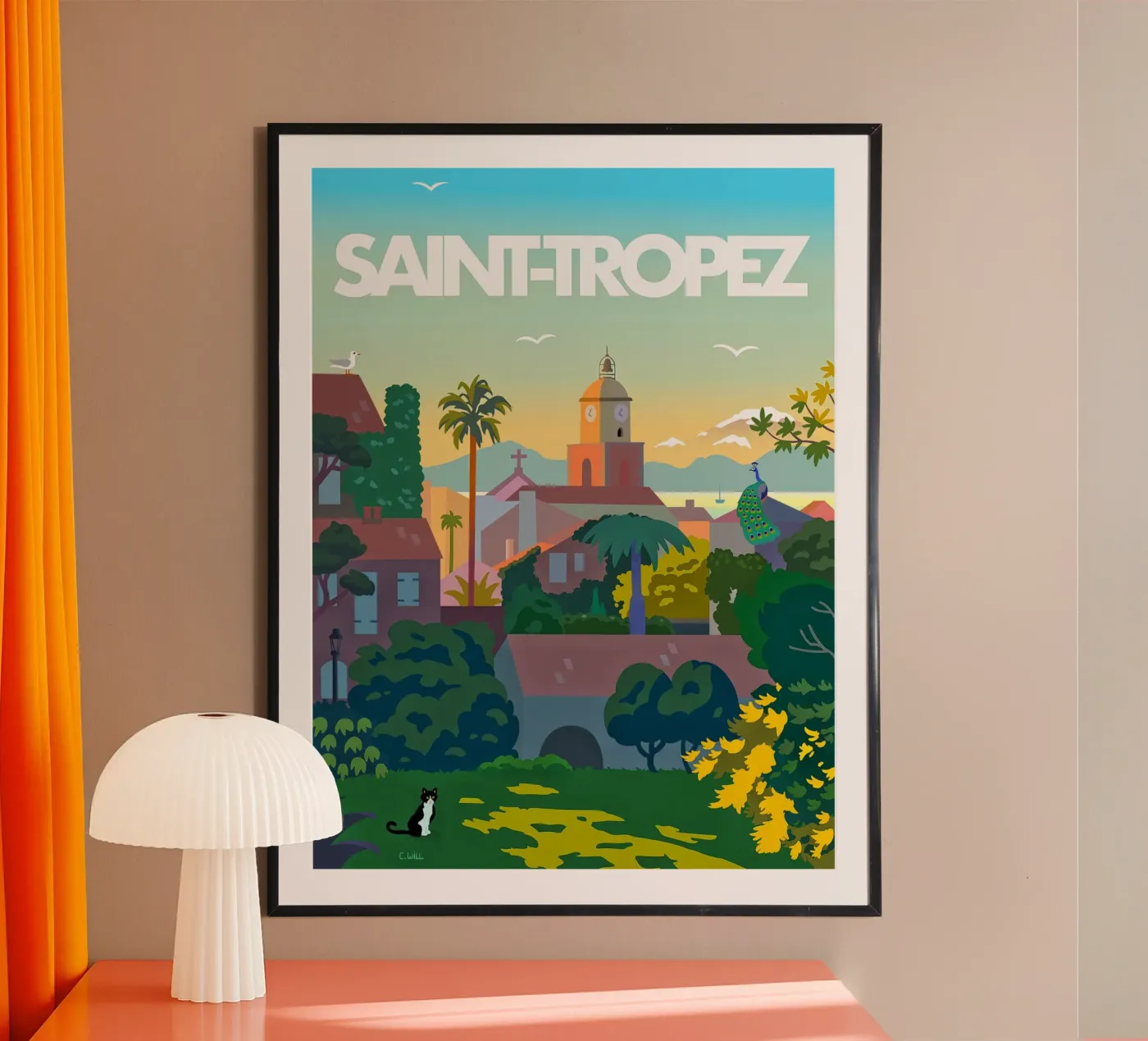Saint-Tropez poster da C.WILL