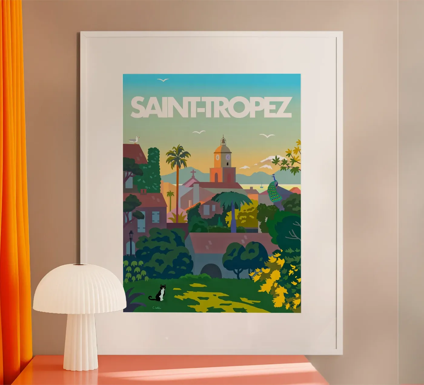 Saint-Tropez poster da C.WILL