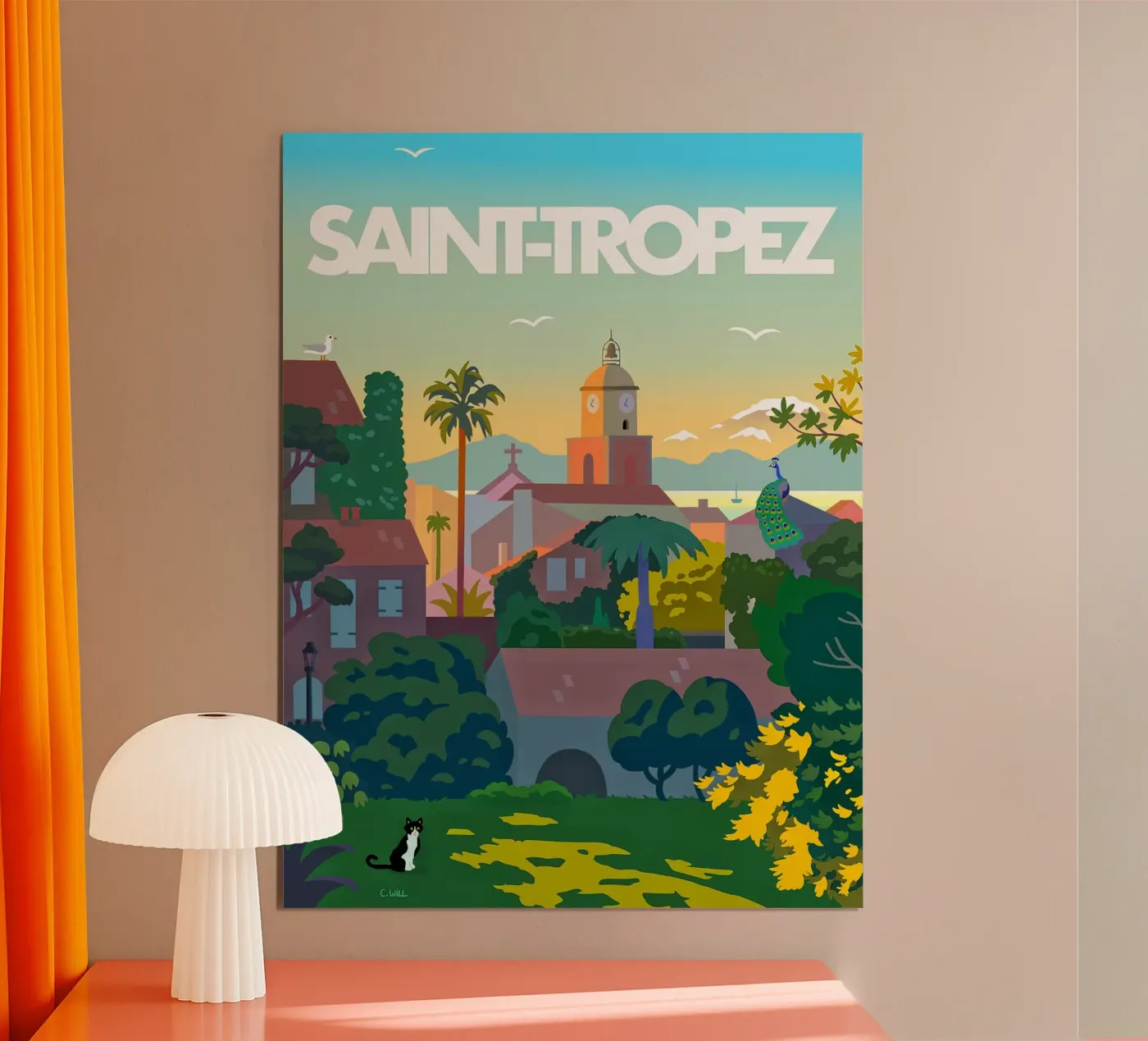 Saint-Tropez poster da C.WILL