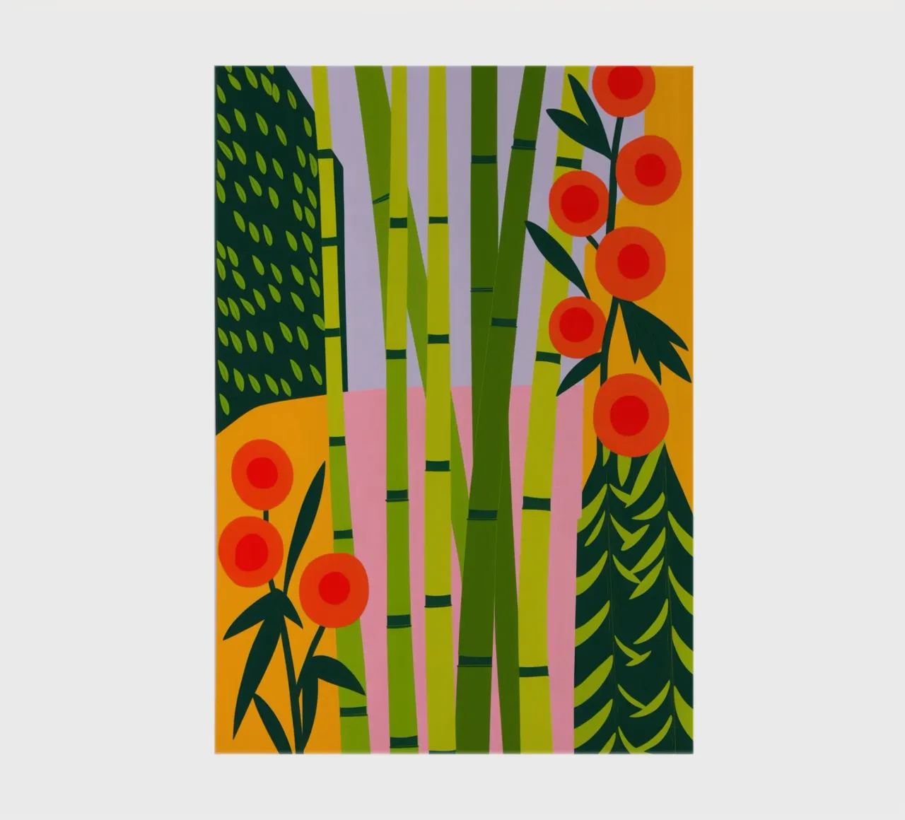 Spring in the bamboo forest | Nature meets abstraction notebook by Autofocus