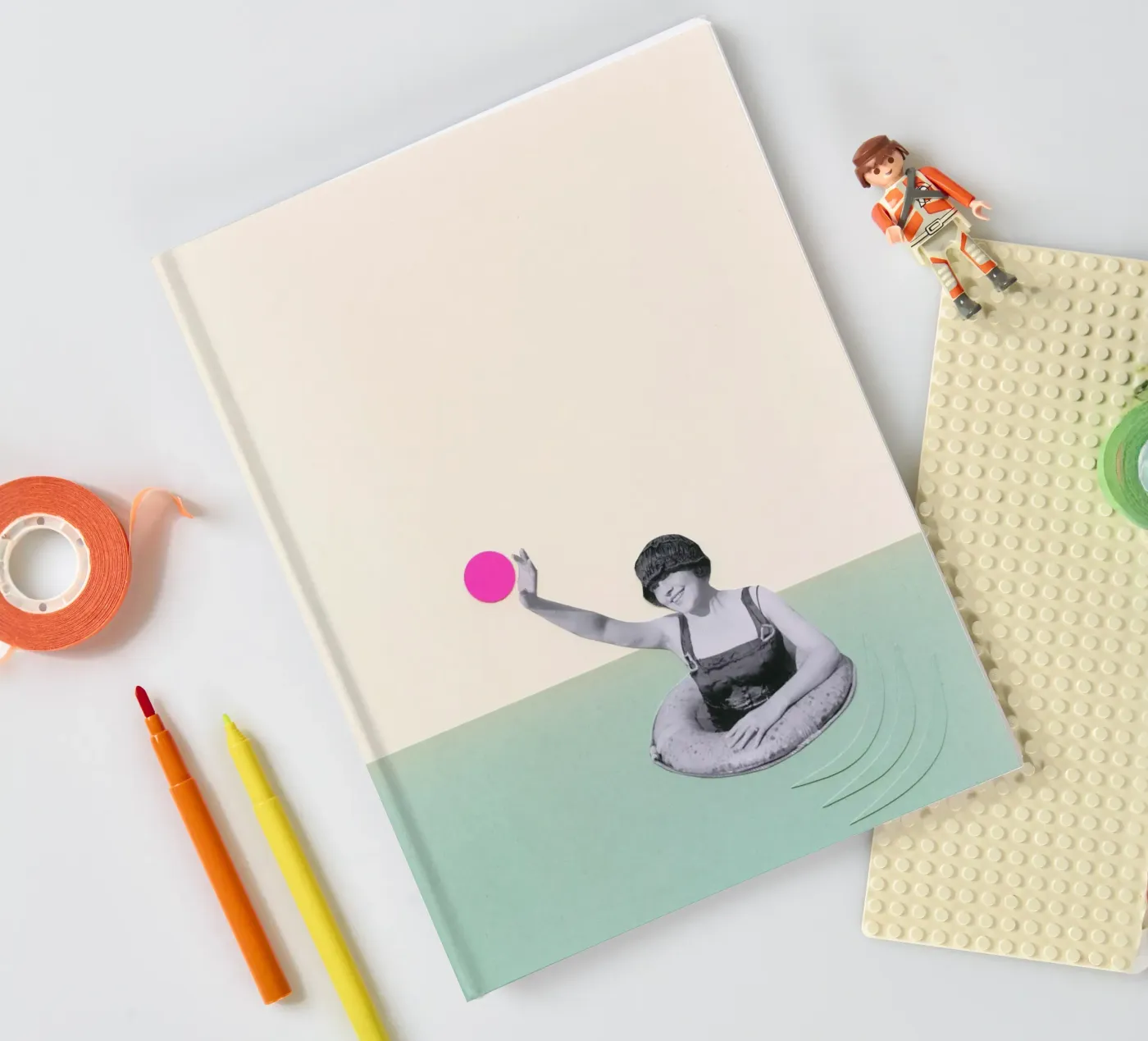 Pool Days notebook by Cassia Beck Collage