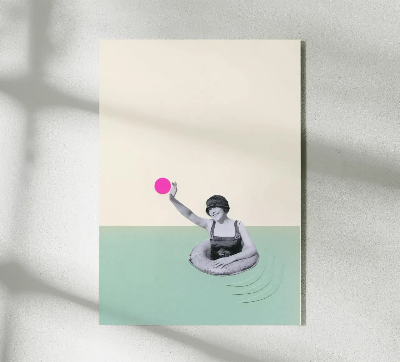 Pool Days plexiglass da Cassia Beck Collage