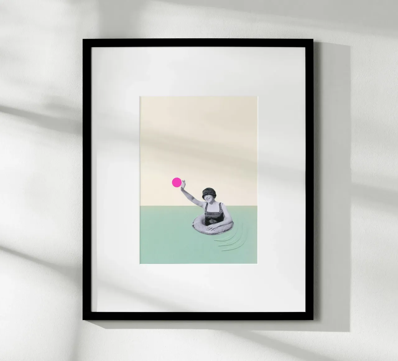 Pool Days poster by Cassia Beck Collage