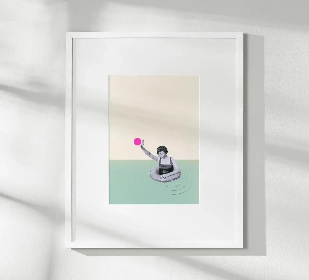 Pool Days poster by Cassia Beck Collage