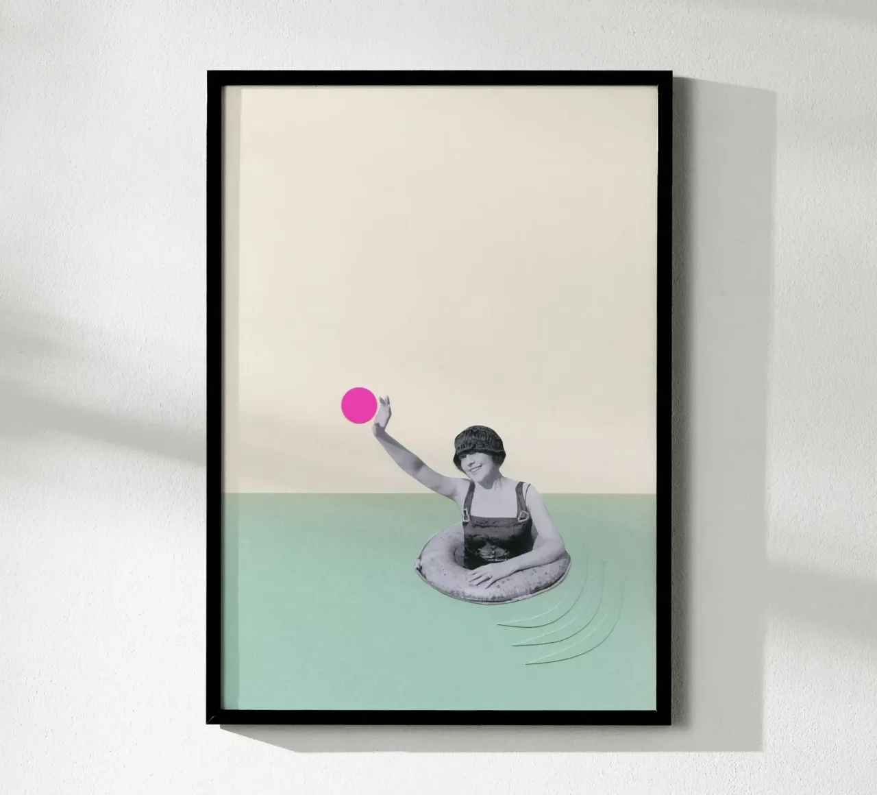 Pool Days poster by Cassia Beck Collage