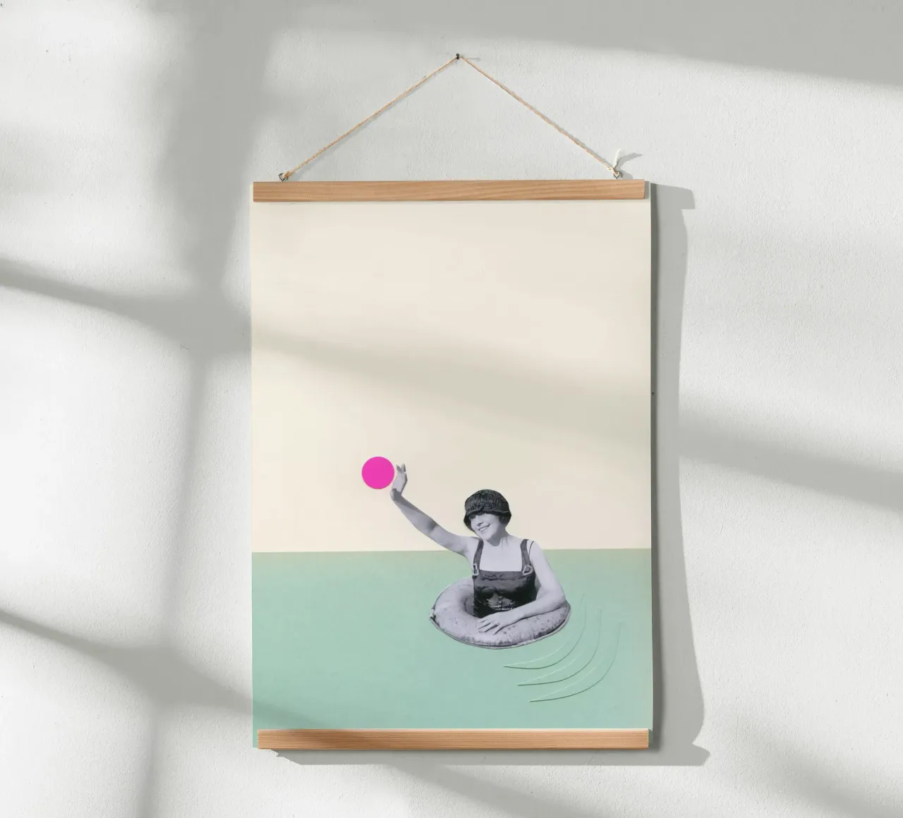 Pool Days poster by Cassia Beck Collage