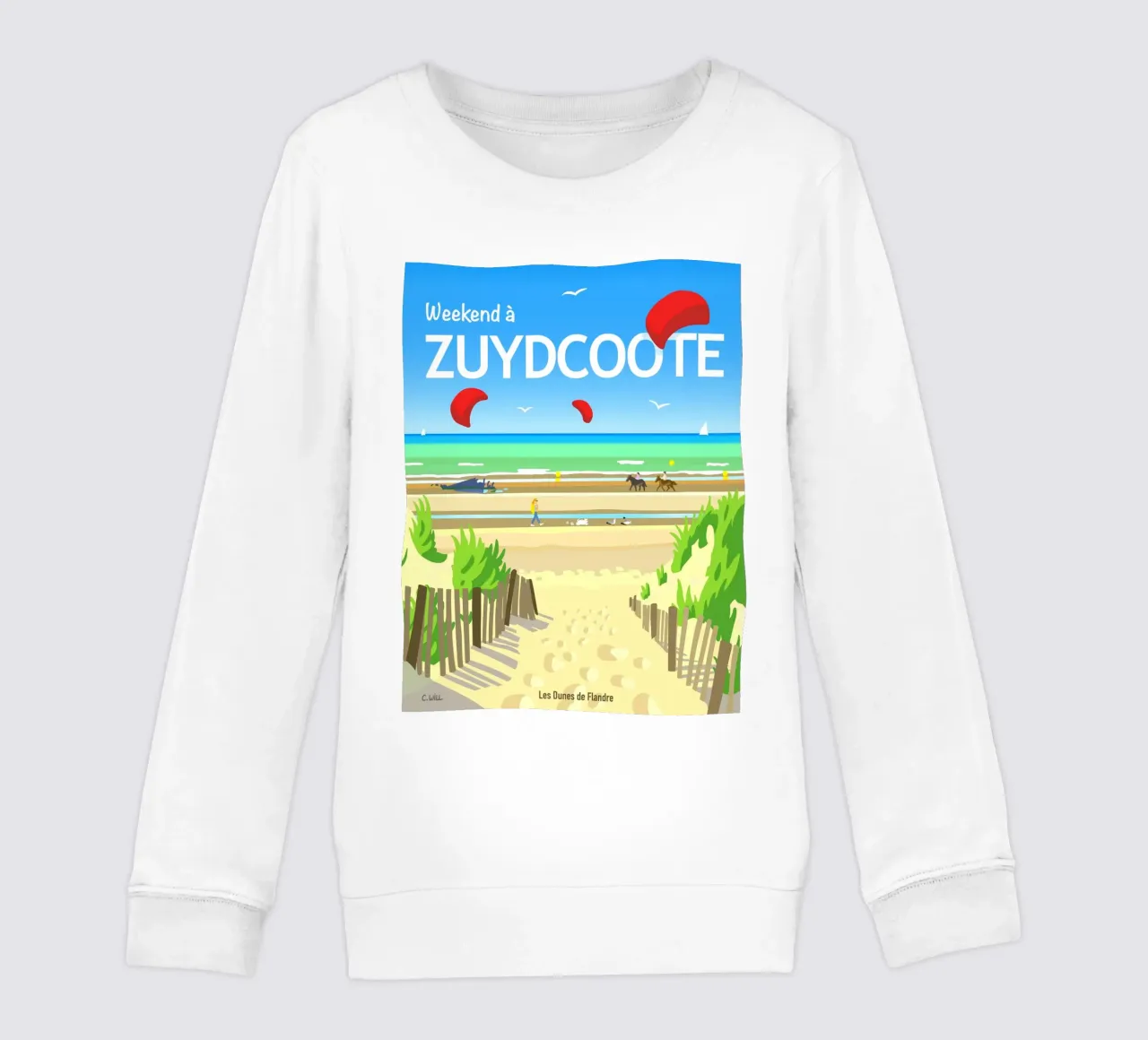 Weekend a Zuydcoote felpa bambino da C.WILL
