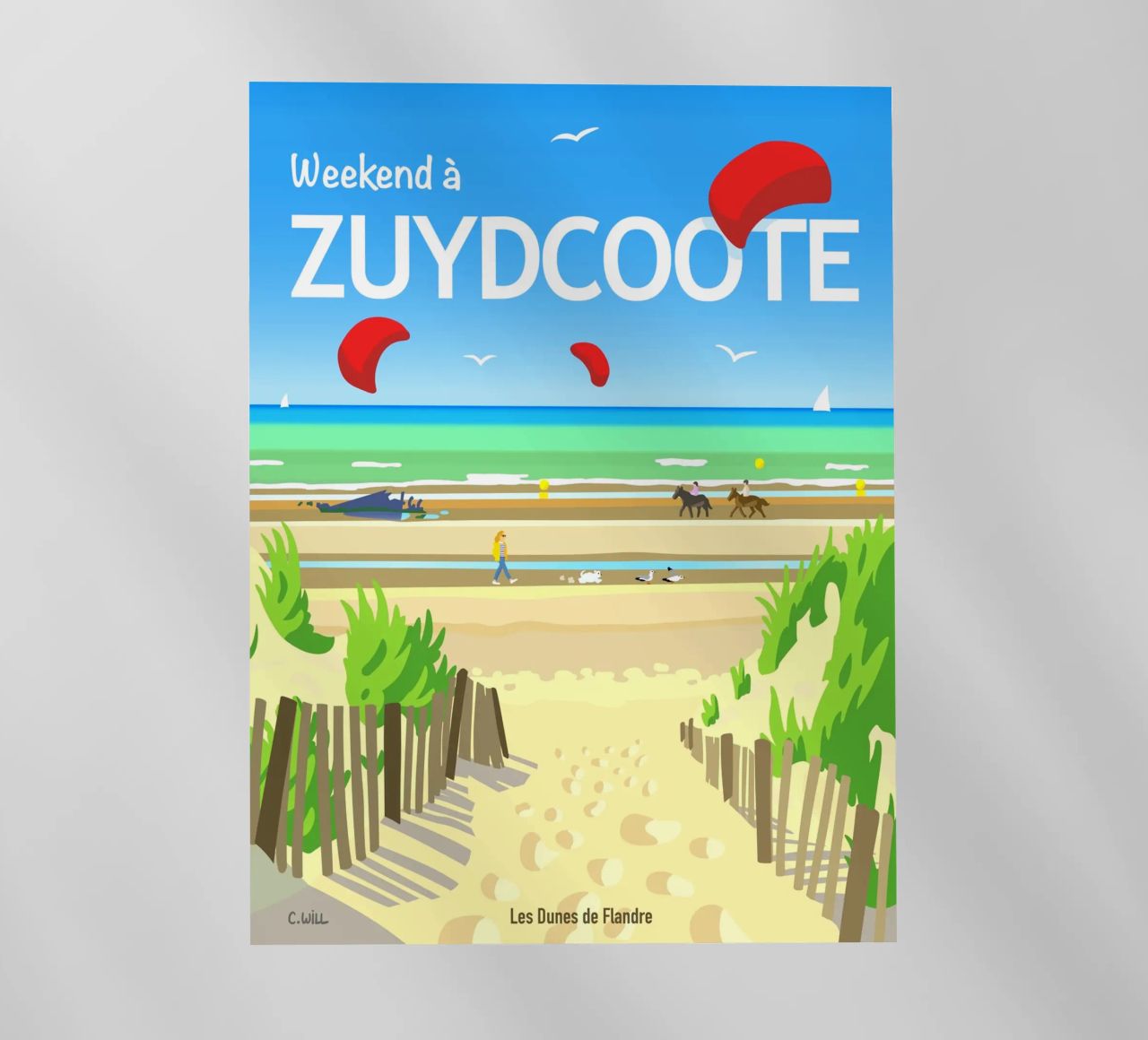 Weekend a Zuydcoote pellicola backlit da C.WILL