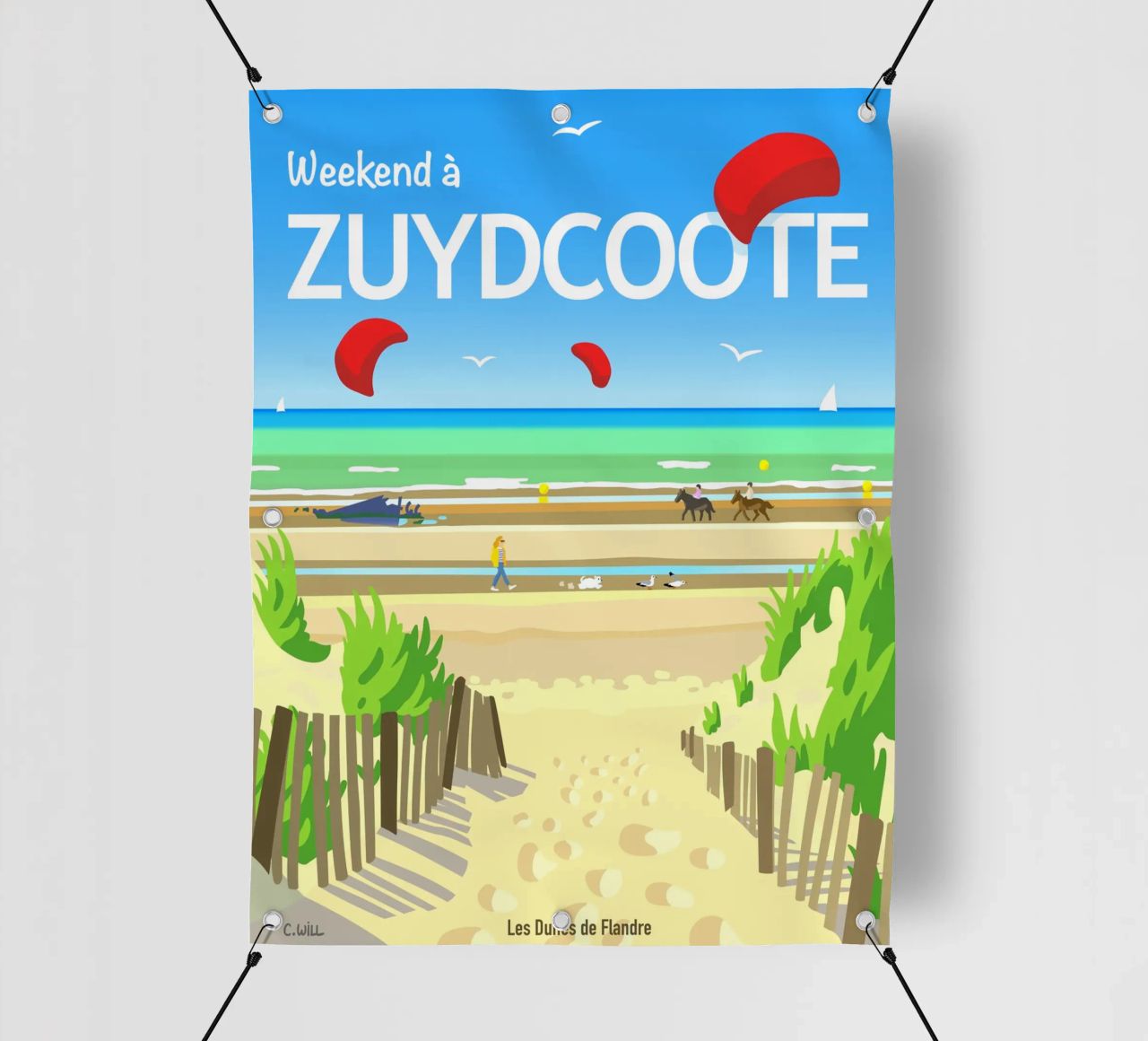 Weekend a Zuydcoote telo in pvc da C.WILL
