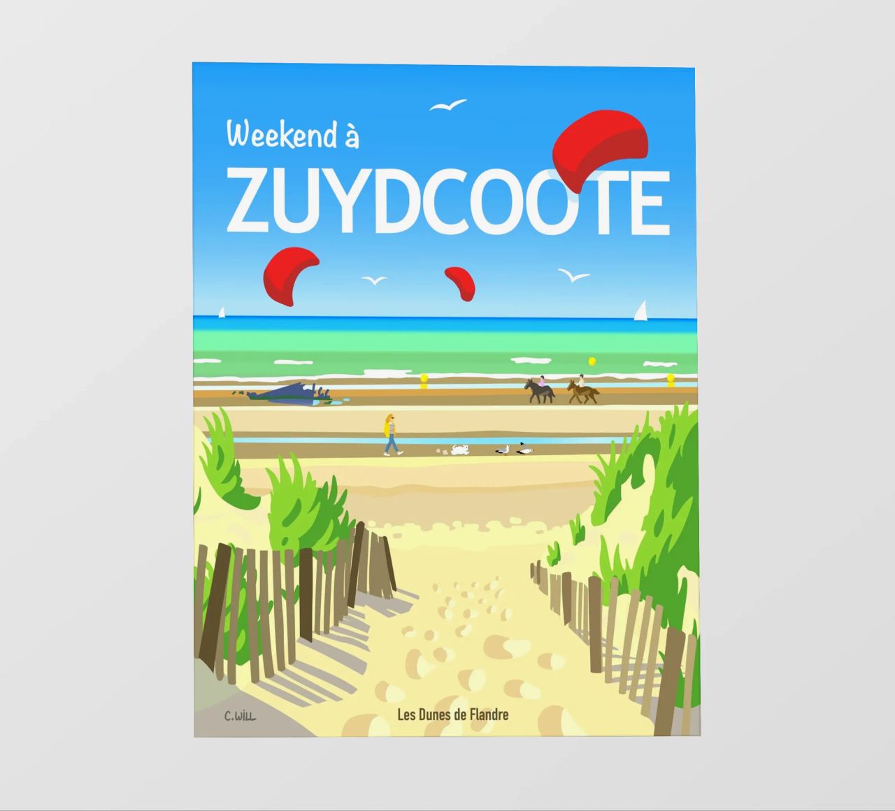 Weekend a Zuydcoote telo in pvc da C.WILL