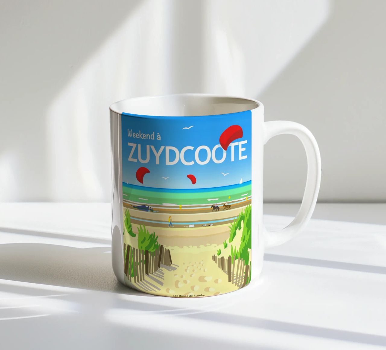 Weekend a Zuydcoote tazza in ceramica da C.WILL