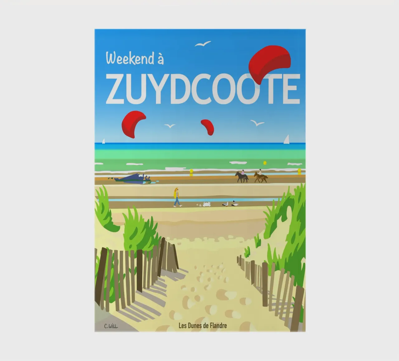Weekend in Zuydcoote notebook by C.WILL