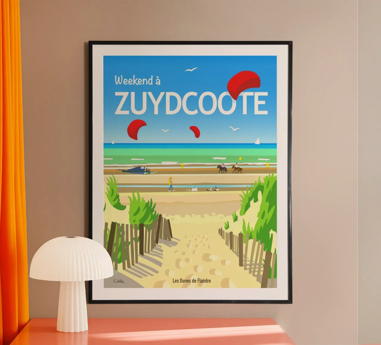 Weekend a Zuydcoote carta hahnemühle da C.WILL