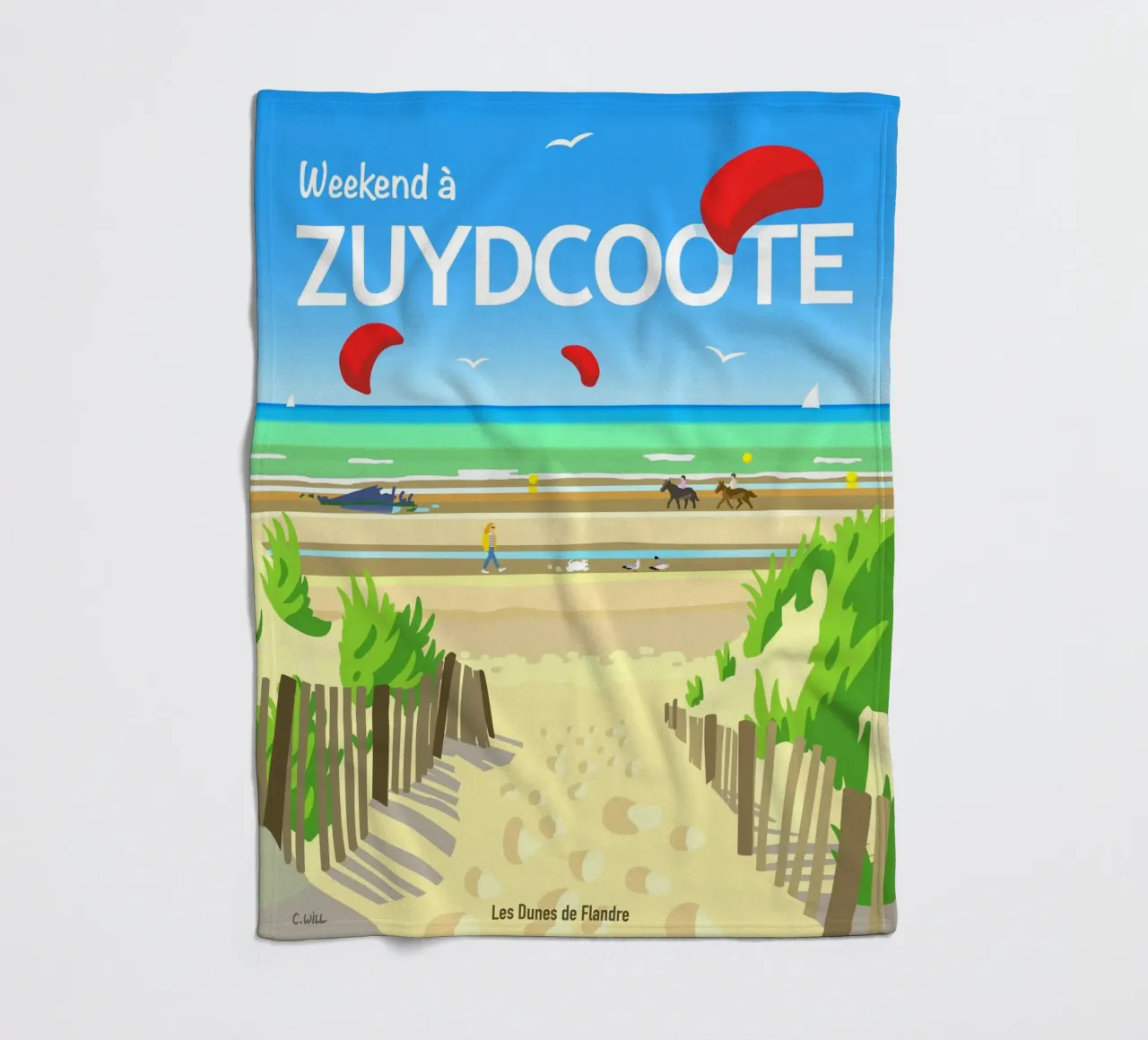 Weekend a Zuydcoote coperta in pile da C.WILL