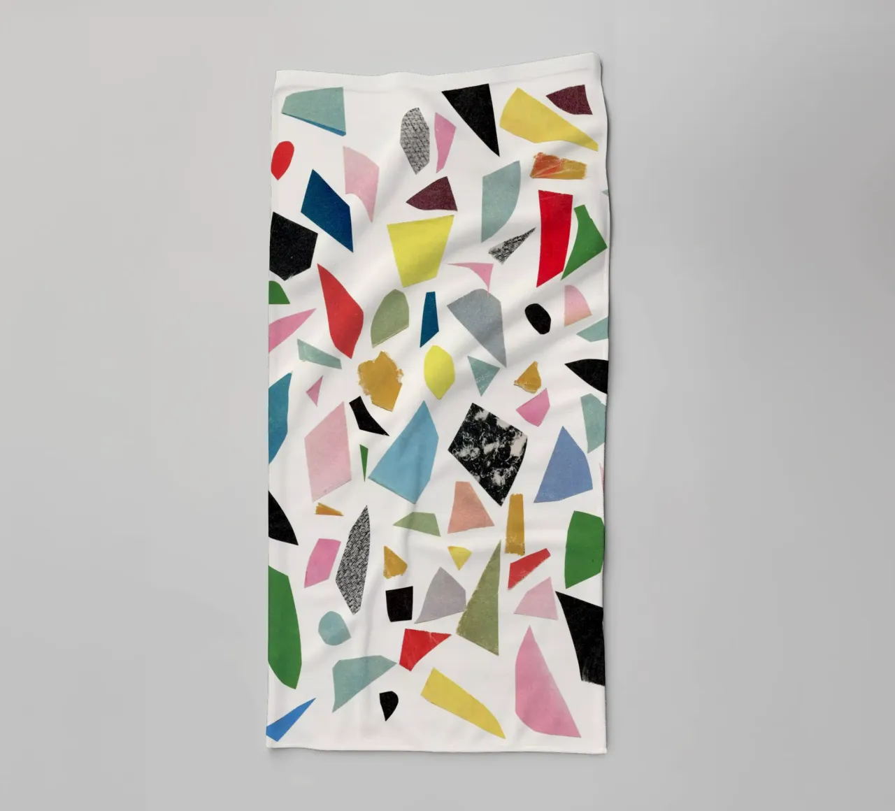 White Terrazzo towel by Cassia Beck Collage