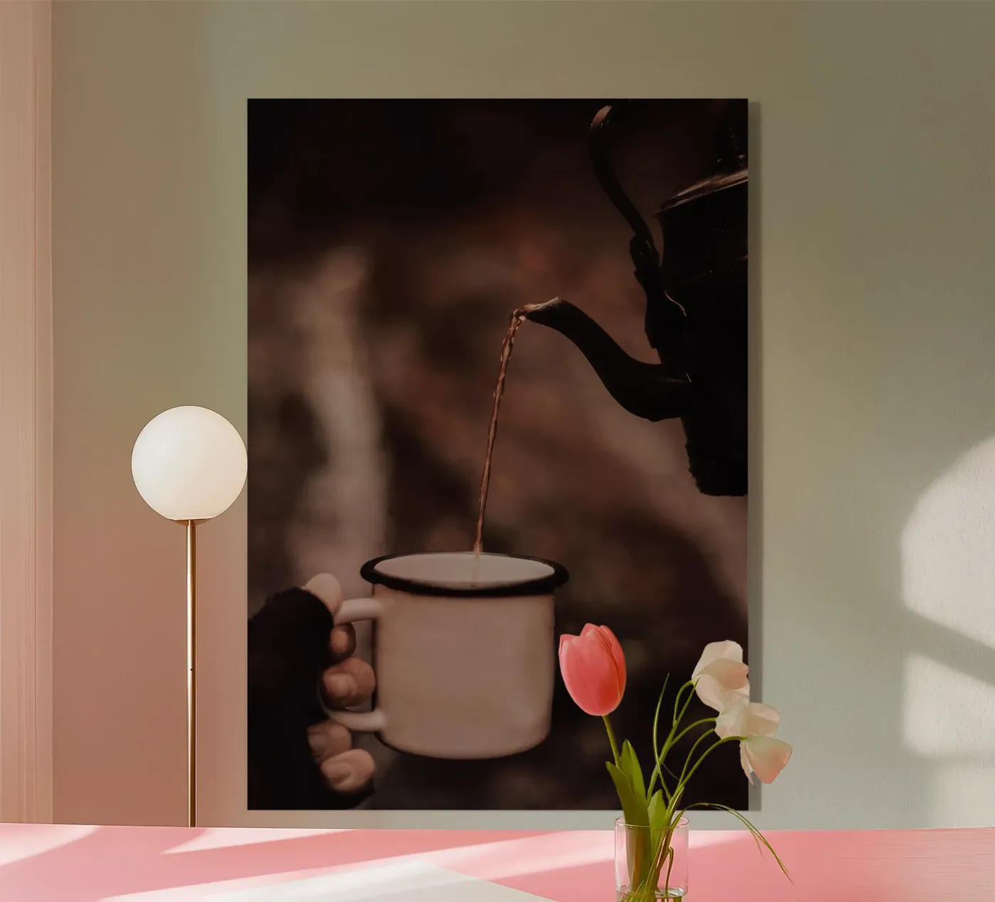 Rustic Coffee Moment acrylic glass by Mildred Store