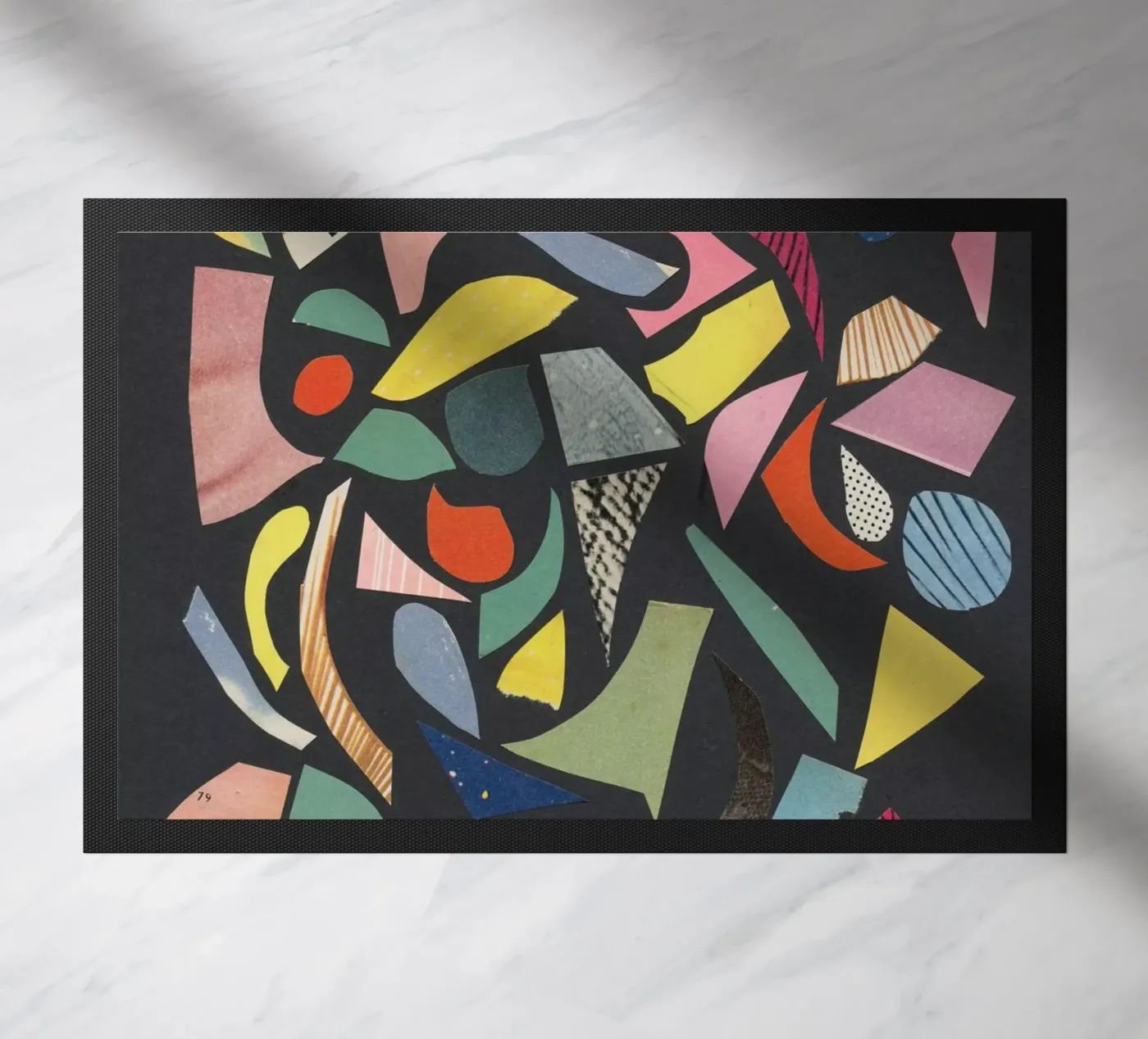 Black Terrazzo zerbino da Cassia Beck Collage