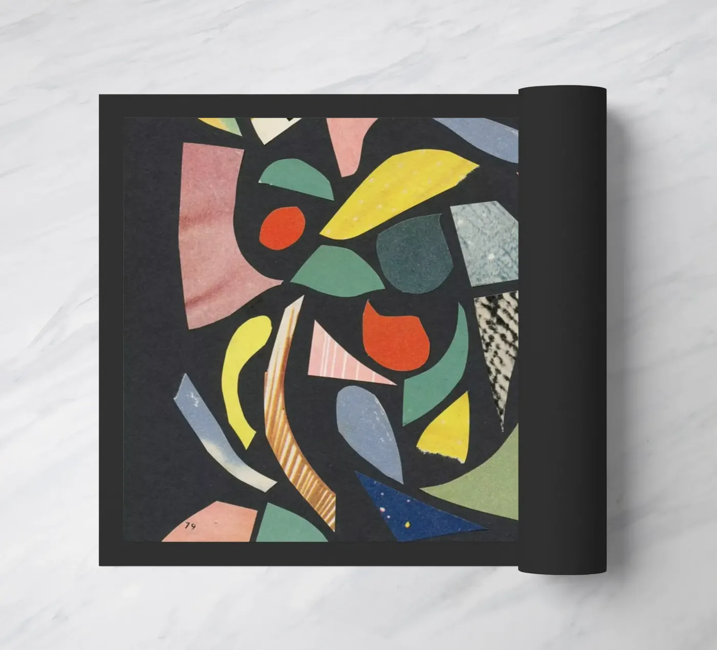 Black Terrazzo zerbino da Cassia Beck Collage