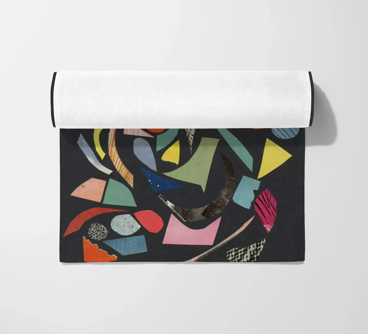 Black Terrazzo telo mare da Cassia Beck Collage