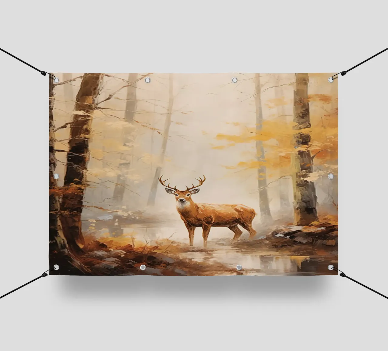 Cervi in autunno telo in pvc da The Herringstore