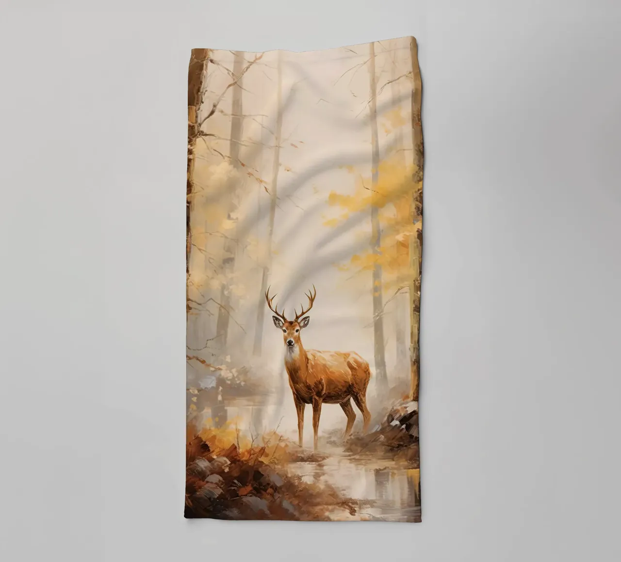 Cervi in autunno asciugamano da bagno da The Herringstore
