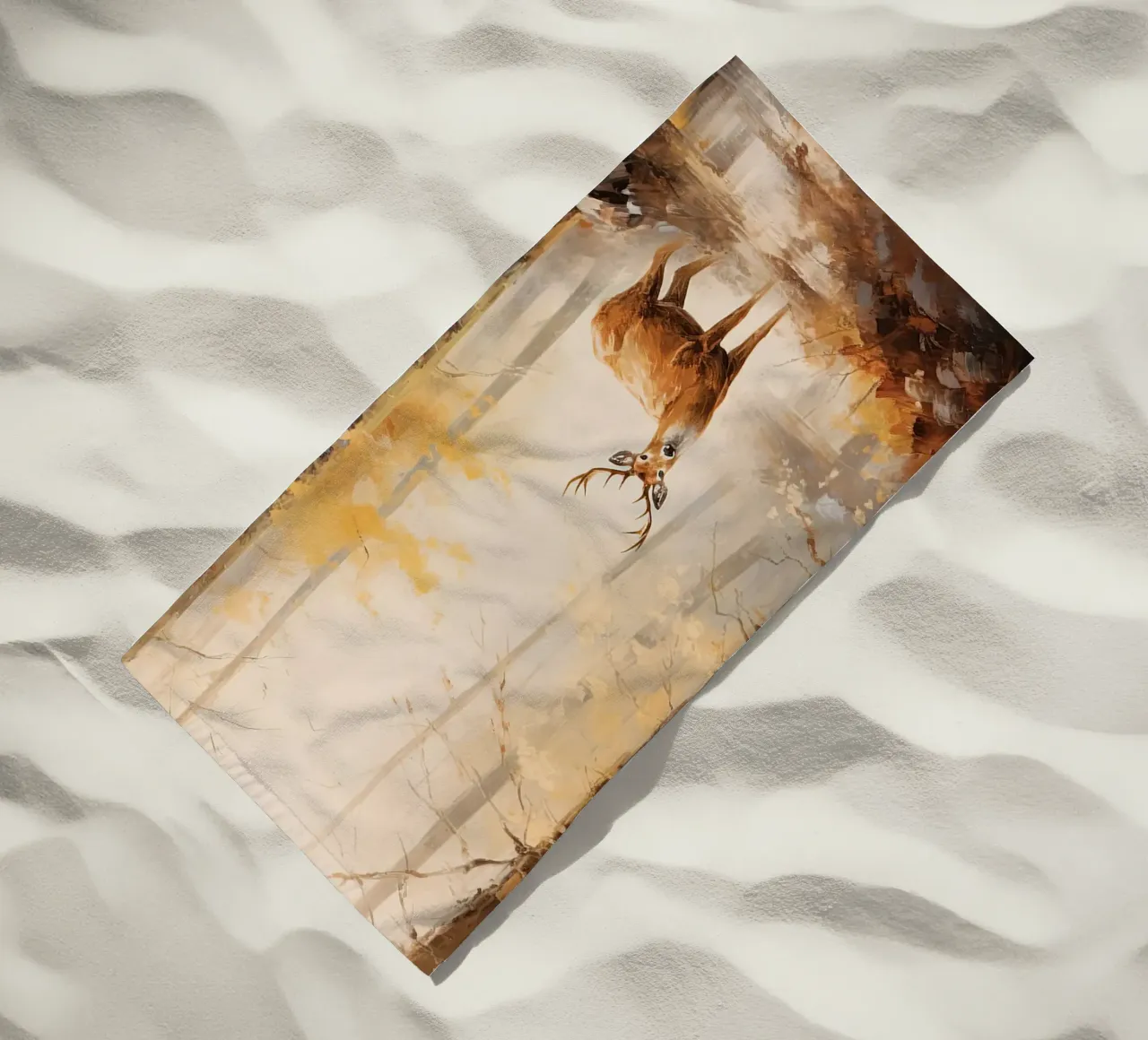 Cervi in autunno telo mare da The Herringstore