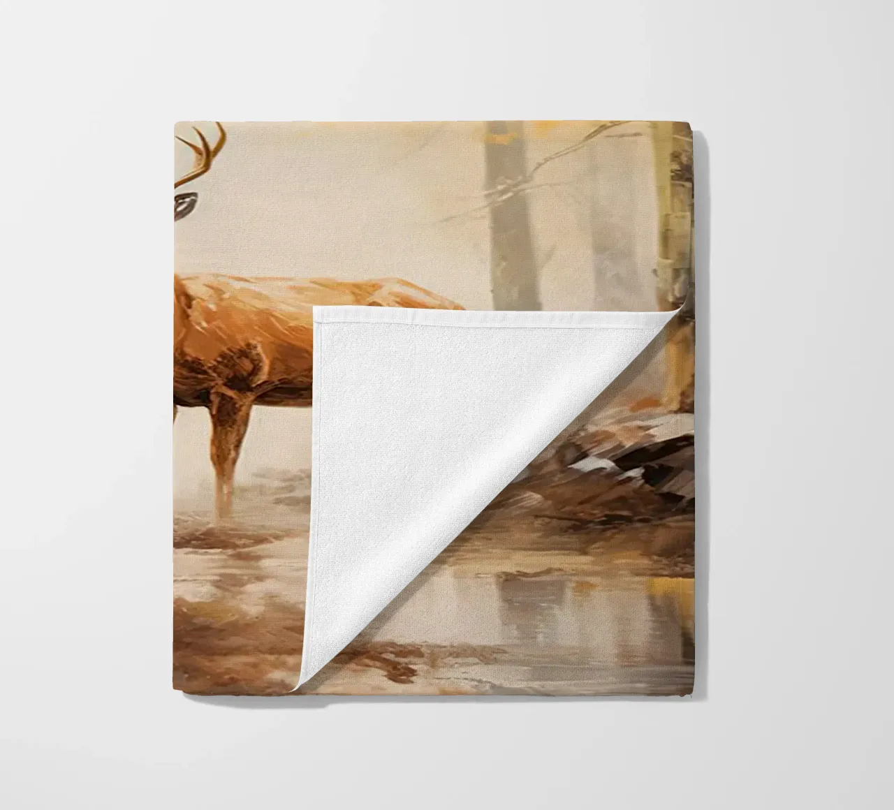 Cervi in autunno telo mare da The Herringstore