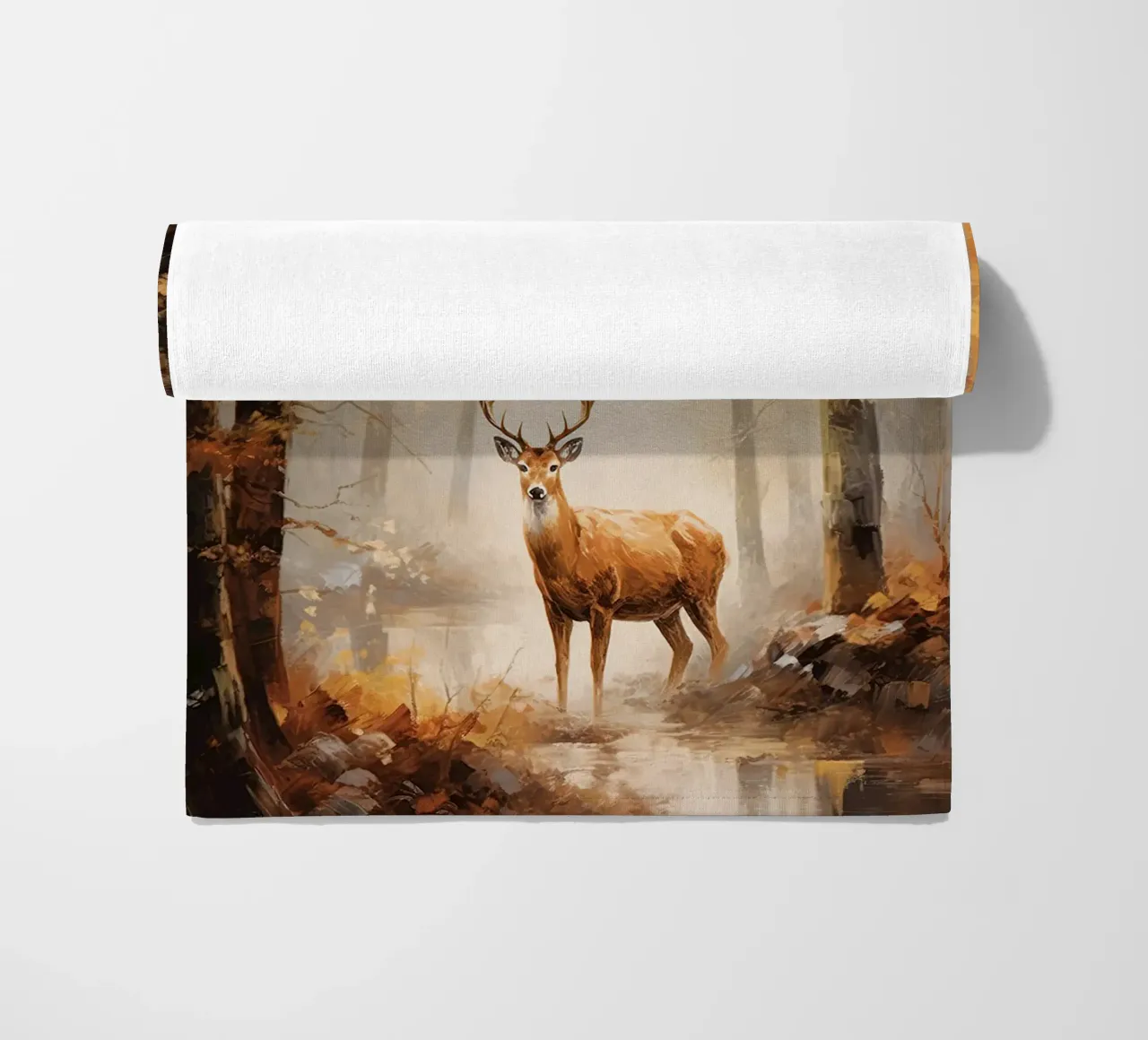 Cervi in autunno telo mare da The Herringstore