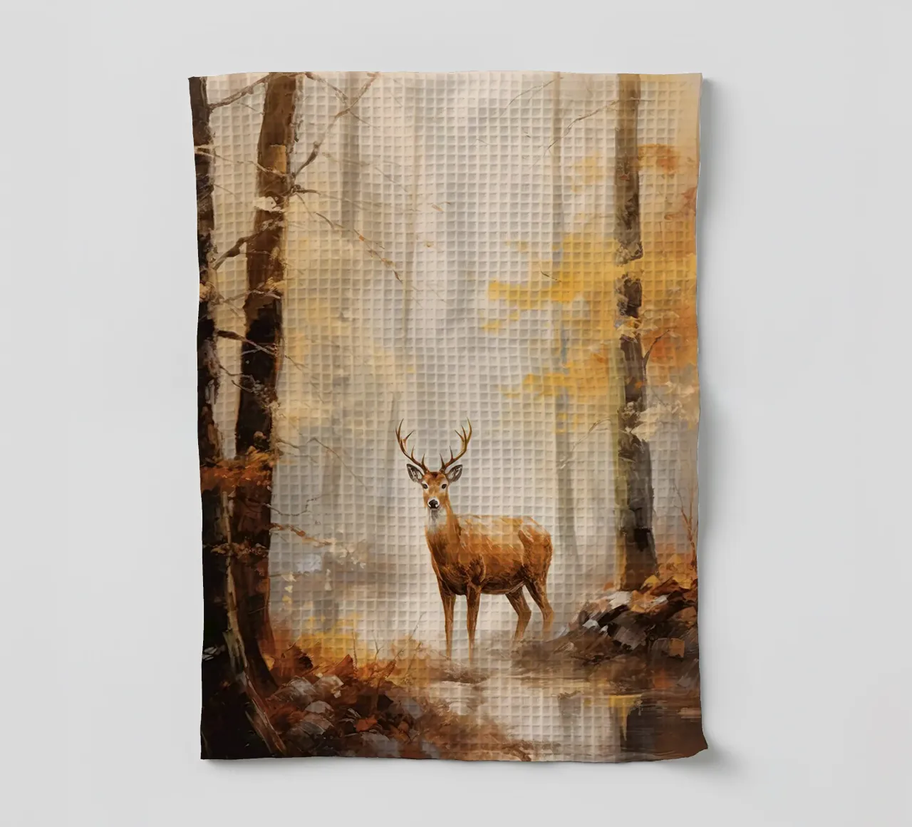 Cervi in autunno canovaccio da cucina da The Herringstore