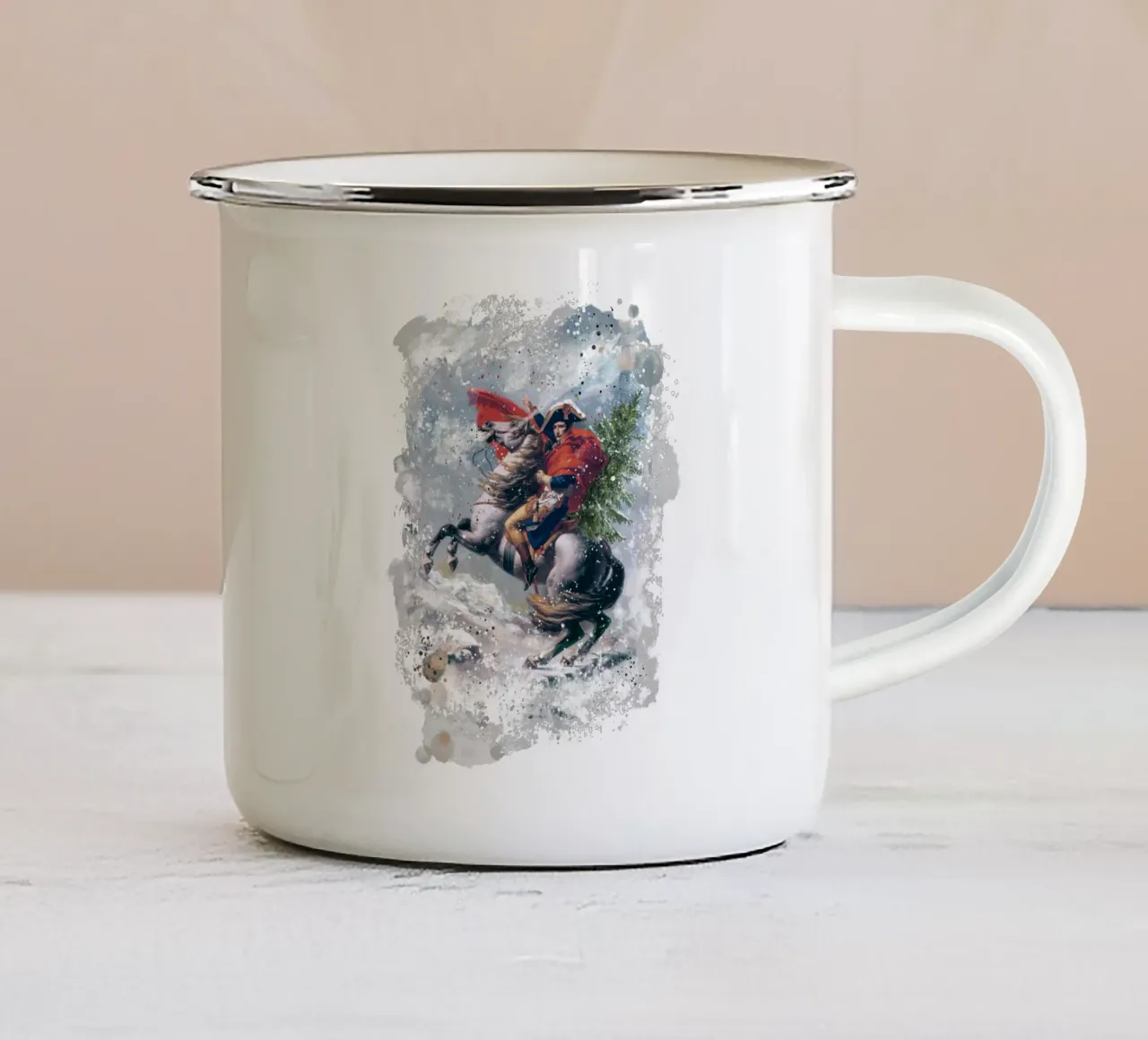 Natale di Napoleone tazza in smalto da 7115