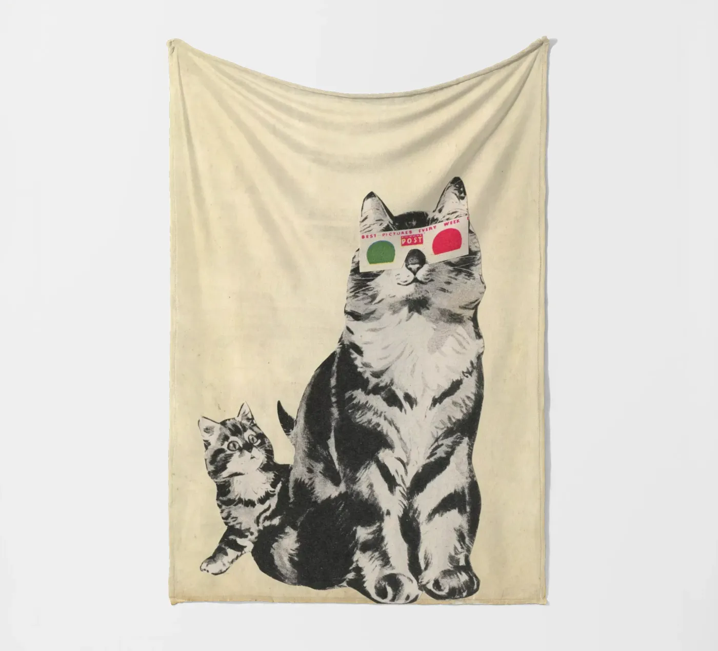 3D Bril fleecedeken van Cassia Beck Collage