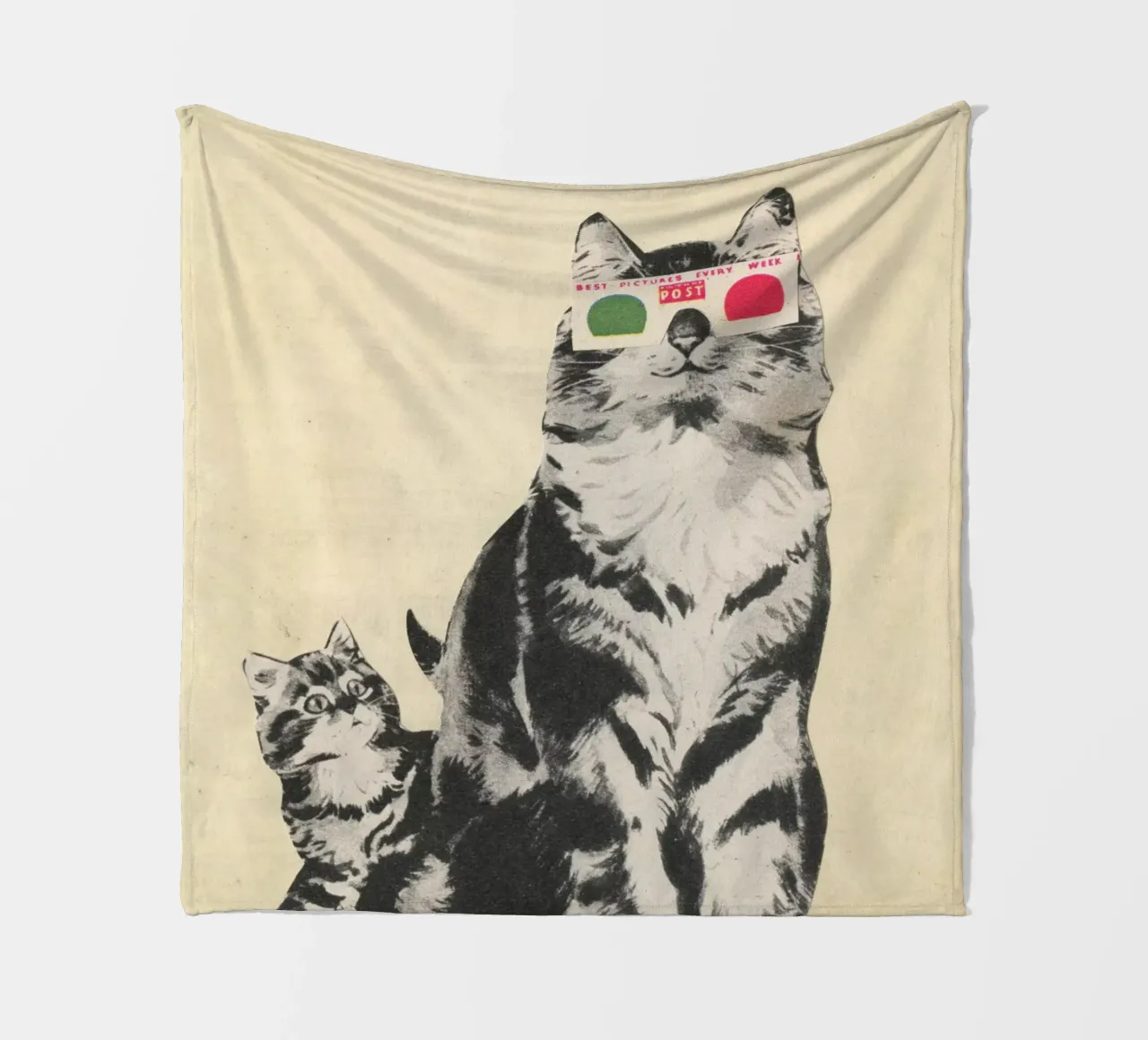 3D Bril fleecedeken van Cassia Beck Collage