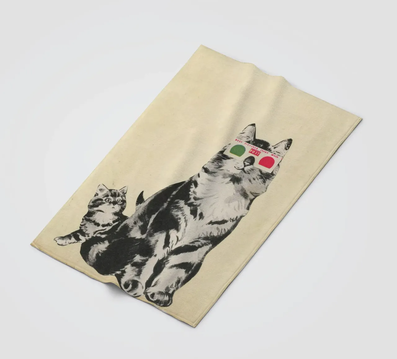 3D Bril fleecedeken van Cassia Beck Collage