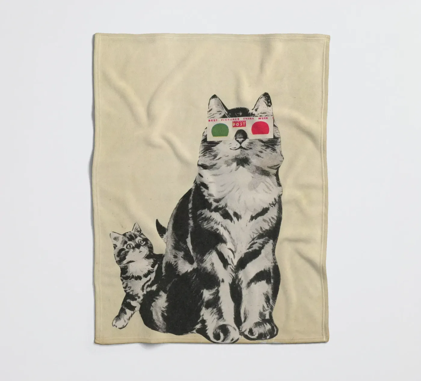 3D Bril fleecedeken van Cassia Beck Collage