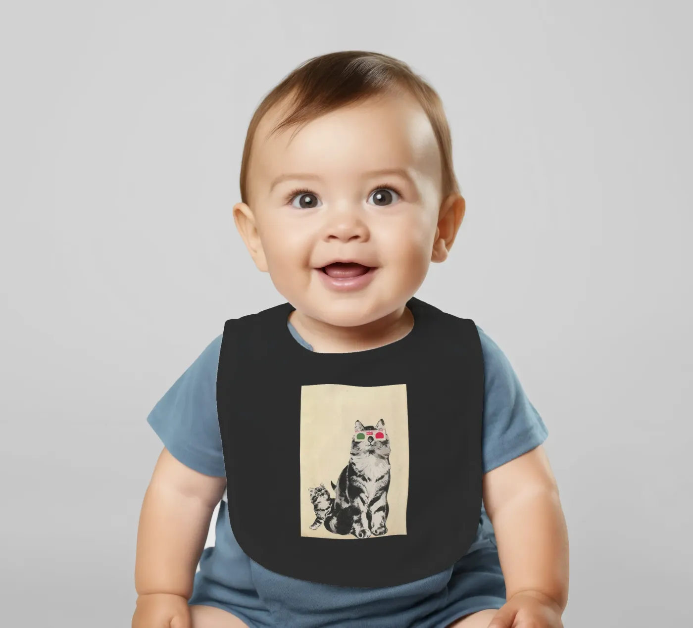 3D Glasses Babylätzchen von Cassia Beck Collage