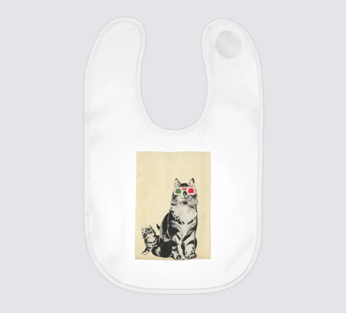 3D Glasses Babylätzchen von Cassia Beck Collage