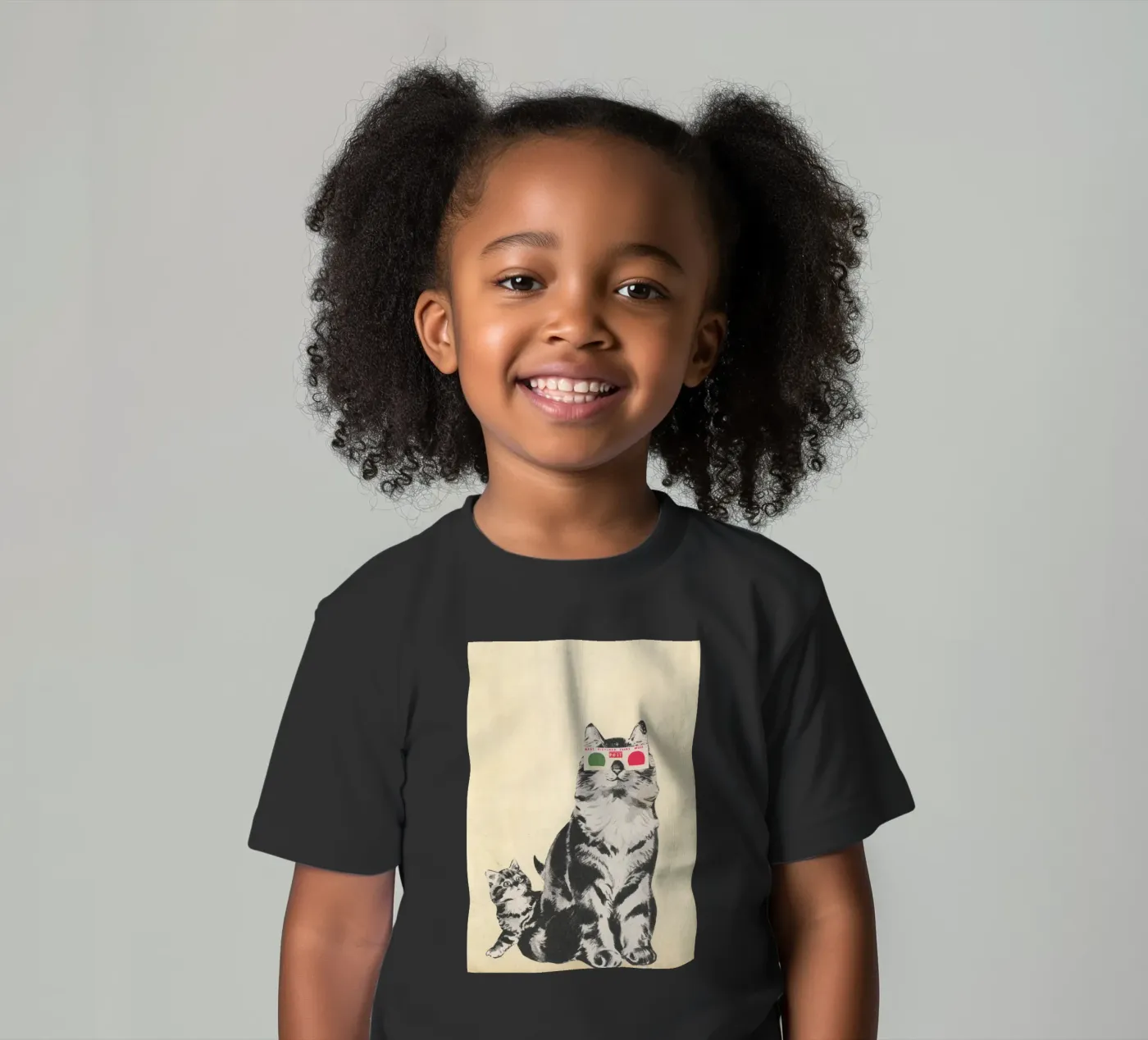 3D Bril kinder t-shirt van Cassia Beck Collage