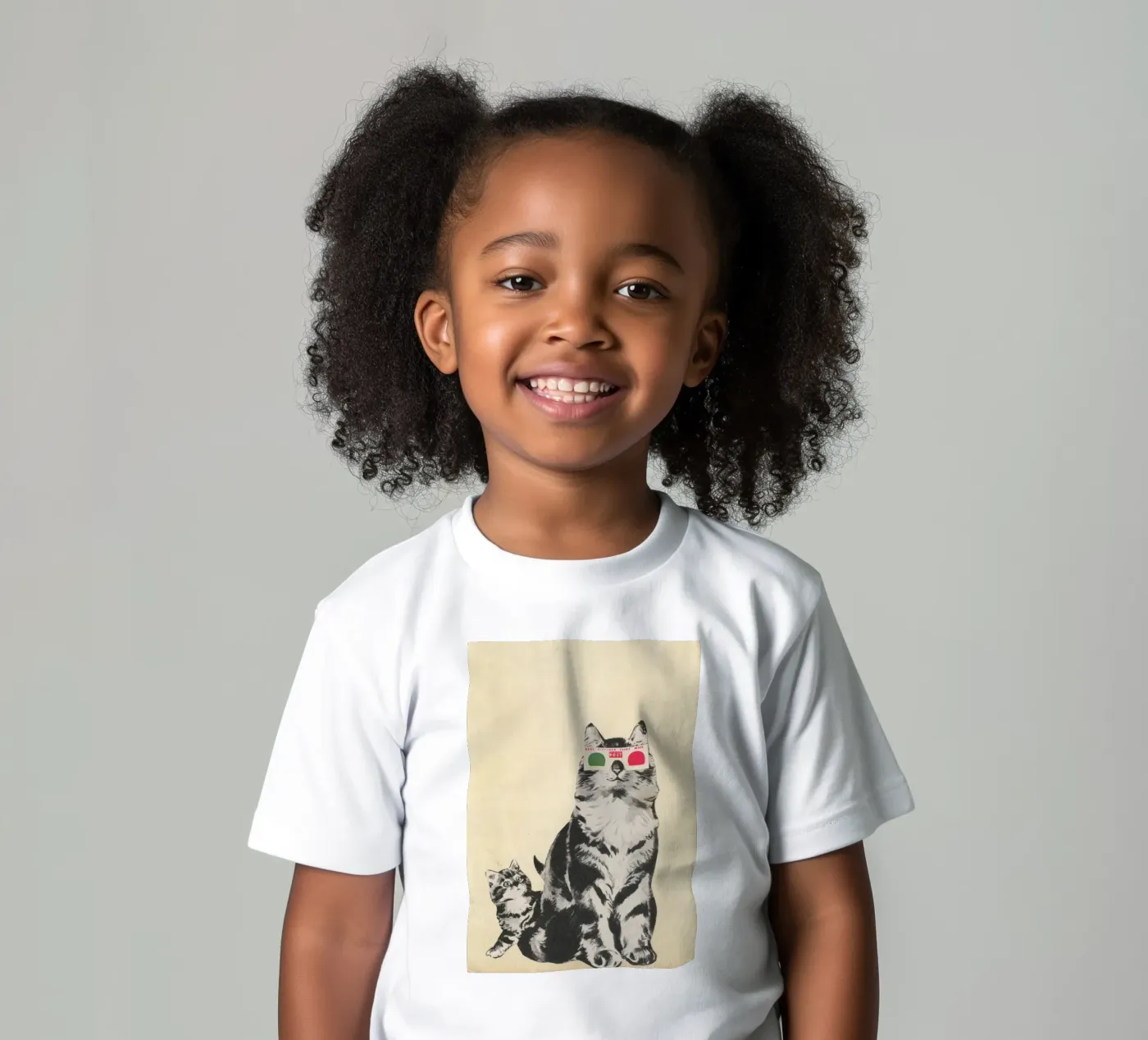 3D Bril kinder t-shirt van Cassia Beck Collage