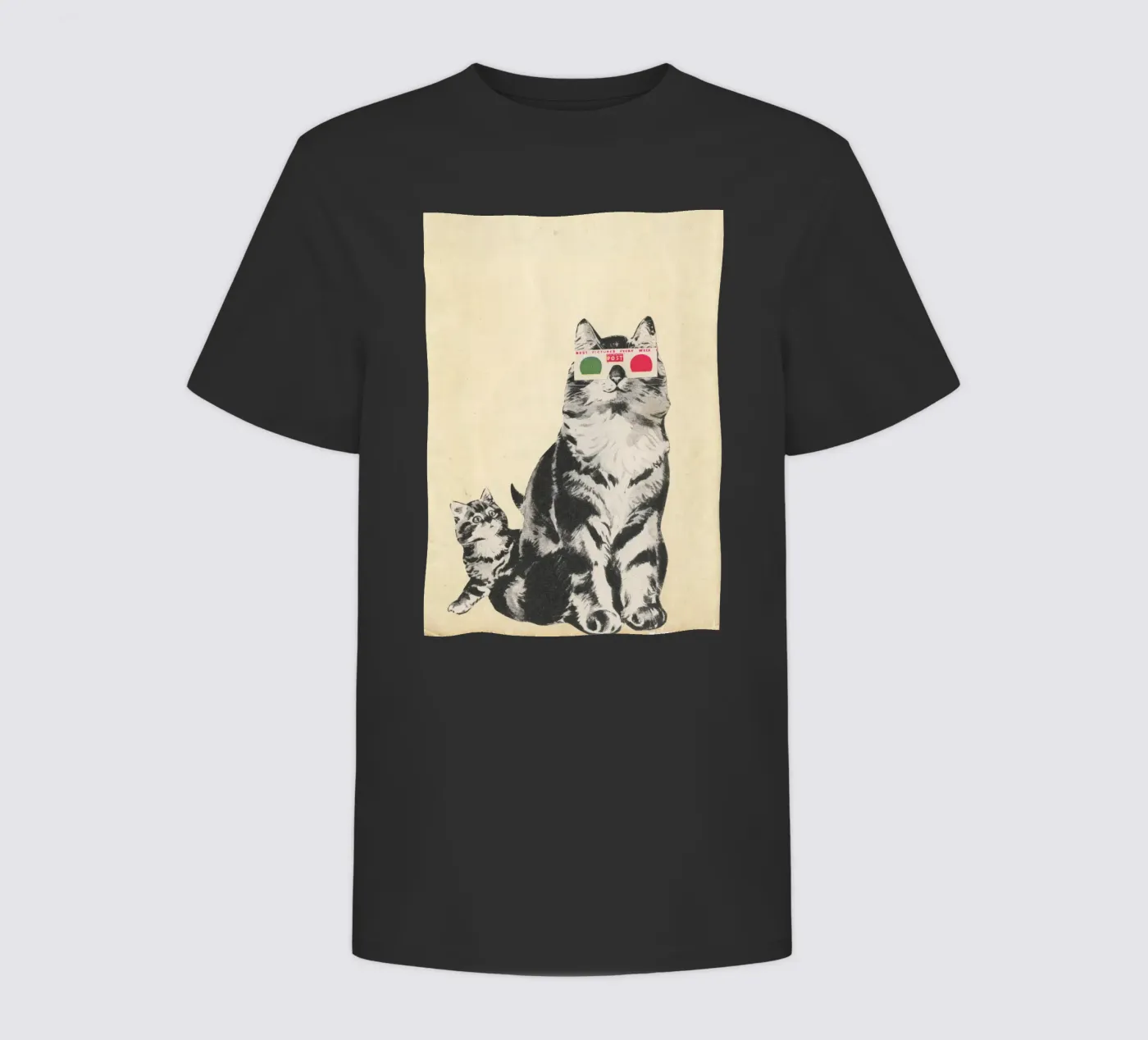 3D Bril kinder t-shirt van Cassia Beck Collage