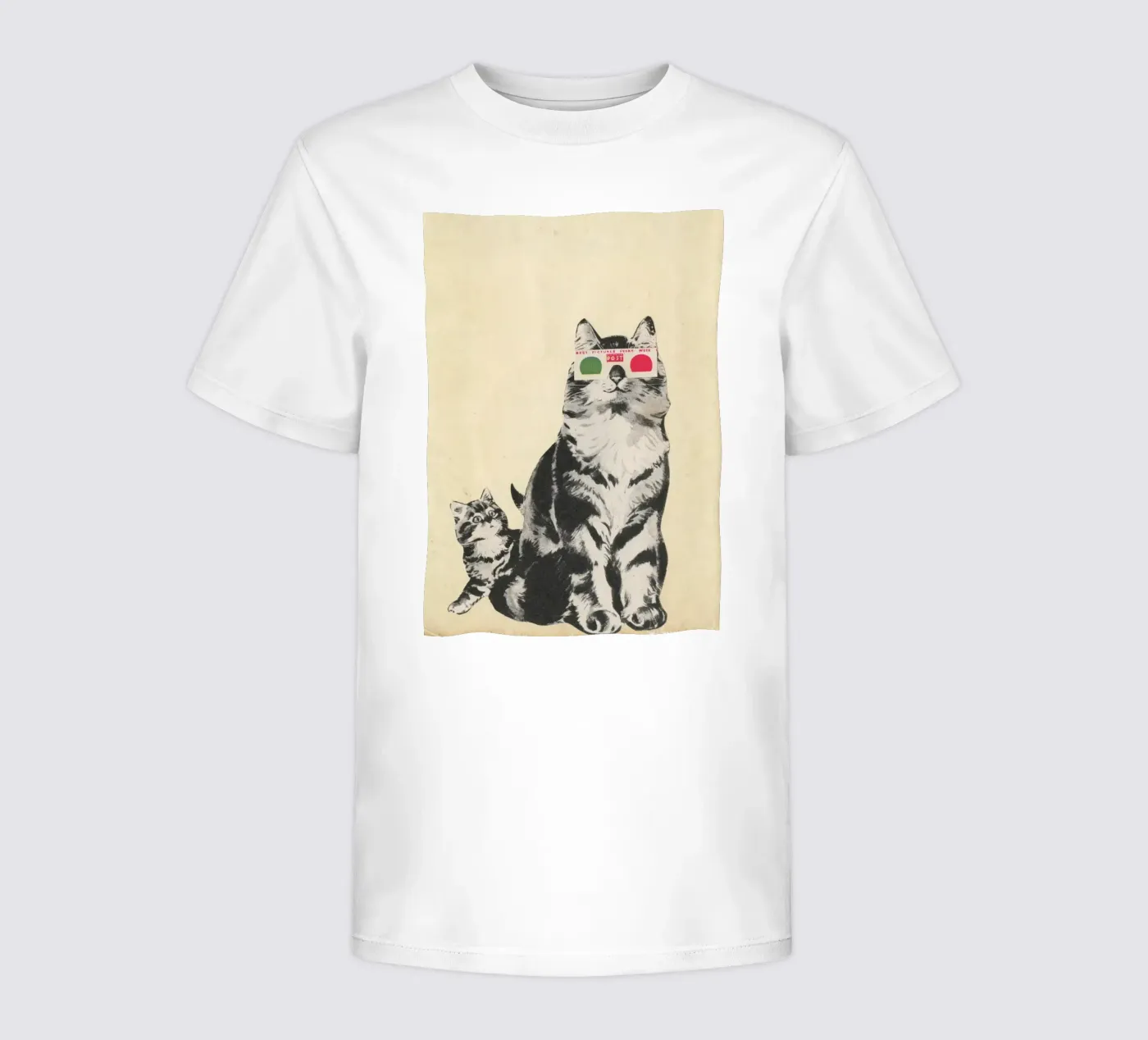 3D Bril kinder t-shirt van Cassia Beck Collage