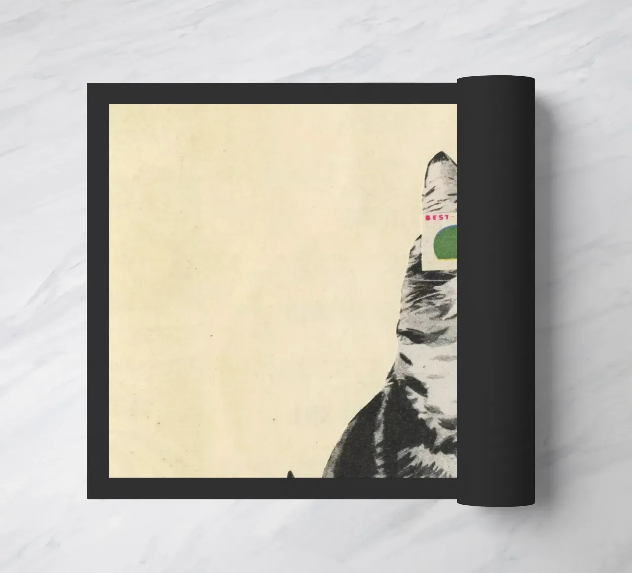 3D Glasses doormat by Cassia Beck Collage